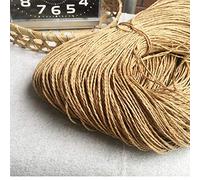 DIY Knitting Natural Raffia Yarn Khaki 1.1lb(500gram) Crochet Girls Hat Bag Purse Raffia Yarn 100% Cellulose Yarn Straw Yarn 2mm Trendy Organic Raffia Thread Summer Yarn