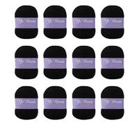 DIY Knitting Yarn Skeins for Crochet Projects and Handmade Crafting Soft Bulk Blend Weaving Thread 12PCS (B, A)