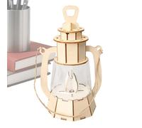 DIY Lantern Puzzle Toy | Space-Saving Storage | 10.5x9x19.5cm | Wooden Science Model | Assembly Educational Toy | Interactive | For School Student Boy Girl Youth Home Party Playroom Classroom