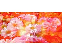 DIY Large Diamond Art Kits for Adults, Flower Square Drill Full Drill Crystal Rhinestone Embroidery Canvas, Diamond Painting Cross Stitch 5D Gem Art Crafts Set for Home Wall Decor 40x120cm Au6987