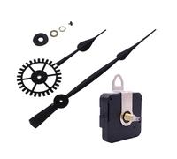 DIY Large Wall Clock Movement, Motor Movement Large Long Hands Kit, Silent Quartz Clock Mechanism Movement Kits, High Torque ClockMovement Replacement Repair (Black 1)