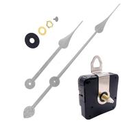 DIY Large Wall Clock Movement, Motor Movement Large Long Hands Kit, Silent Quartz Clock Mechanism Movement Kits, High Torque ClockMovement Replacement Repair (Silver 2)