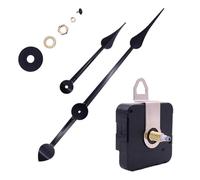 DIY Large Wall Clock Movement, Motor Movement Large Long Hands Kit, Silent Quartz Clock Mechanism Movement Kits, High Torque ClockMovement Replacement Repair (Black 2)