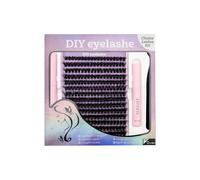 DIY Lash Extension Kit - 100D 5-in-1 Cluster Set with Glue, Remover Pen, Sealer, Tweezers & Lash Brush | Natural Look, Easy At-Home Lash Application