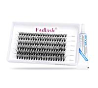 DIY Lash Extension Kit Individual Lashes 30P 0.07C Curl 8-15mm Clusters Lash Bond and Seal, Clusters Lash Glue Remover and Eyelash Tweezers for Eyelash Extensions