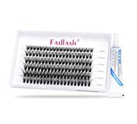 DIY Lash Extension Kit Individual Lashes 40P 0.07C Curl 8-15mm Clusters Lash Bond and Seal, Clusters Lash Glue Remover and Eyelash Tweezers for Eyelash Extensions