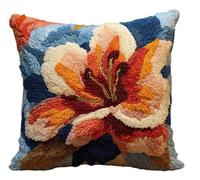 Diy Latch Hook Pillow Kits For Adults Flower Diy Rug Hooking Pillow C
