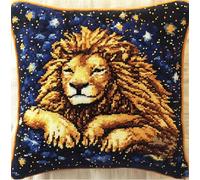 Diy Latch Hook Pillow Kits For Adults Lion Under The Stars Diy Rug Ho