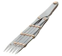 Diy Leather Craft Belt Tool Stainless Steel Quick Mark Equally Spacing Isometric Divider Ruler Tool Row Hole Puncher