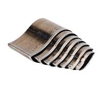 DIY Leather Craft Die Cutter Set for Strap Belt Making Leaf Shape HSS Tool Kit 7 Sizes Ideal for Craftsmen