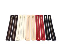 DIY Leather for, 10pcs Genuine Cow Leather, Fashionable Simple Sewing Accessories with Metal, Nylon Bonding Thread for Clothing, Home Textile, Crafts
