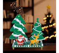DIY LED Christmas Tree Soldering Kit, BANRIA Electronic Soldering Exercise Set with Flashing LEDs, Music and Mini Christmas Forest, Christmas DIY Kit, Electronic Kit for Soldering for Beginners