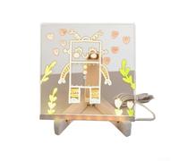 DIY LED Drawing Board for Kids with Handmade Craft Design to Enhance Creativity, Learning, and Night Study (15 * 15cm)