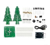 DIY LED Flashing Tree with Music Module for Electronics Learning and Engaging Creative Projects (D)