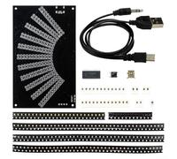 DIY LED For Spectrum Display Kit for Audio Reactive Visualization with Acrylic Shell USB and Audio Input Functionality (A)