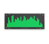 DIY LED Music for spectrum Analyzer Kit with 8 Display Modes, FFT Audio Visualizer Board, Adjustable Brightness, Alarm Clock & Temperature for Soldering Practice and Desktop Decor(White)