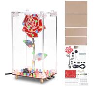 DIY LED Soldering Kit with Music- Rose Flower Electronics Project with Flashing Lights, Soldering Practice Kit for STEM Learning, Build Your Own LED Light Kit for Teens Adults, Idea