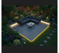 Diy Led Warm White 3000K Neon Flexible Strip Decking Lighting Kit With Remote Dimmer Control 5Mtr Coil Ip65