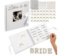 DIY Letters to the Bride Scrapbook Album Kit (White, 8x8")