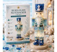 DIY Lighted Sea Glass Christmas Decor Kit with LED Lights (C)
