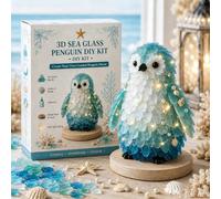 DIY Lighted Sea Glass Christmas Decor Kit with LED Lights (D)