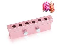 DIY Lipstick Maker Aluminum Alloy Lip Balm Mold Rose Gold 6 Hole Easy Color Customization for Homemade Lipstick Enthusiasts
