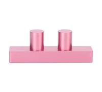 DIY Lipstick Mold 2 Hole Aluminum, Homemade Lipstick Maker Tool, Multipurpose Lip Gloss Balm Fill Maker with High Gloss Finish, for DIY Cosmetics Enthusiasts and Makeup Artists