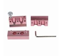 DIY Lipstick Mold 2 Holes Dual Use Aluminum Lipstick Making Mould, Reusable Lip Balm Maker Tool for Custom Color Cosmetics with 2 Connection Molds and Screw Kit