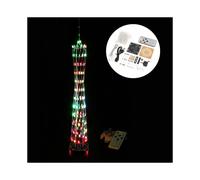 DIY Little Colorful LED Light Cube Canton Tower Suite IR Remote Control Electronic Kit