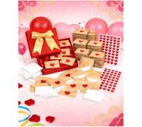 DIY Love Notes Box - Mini Blank Cards and Envelopes, 60-Piece Set for Love Letters and Gifts, Perfect for Special Occasions