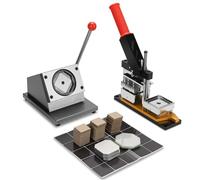 DIY Magnet Maker Kit with Press Machine, Paper Cutter, 200 Consumables - Create Custom Fridge Magnets, Simple and Fun Crafting for All Ages