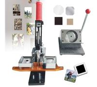 DIY Magnet Maker Machine Kit with Press, Cutter & 100 Supplies for Custom Fridge Magnets