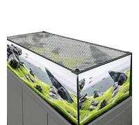 DIY Magnetic Aquarium Anti-Jump Lid,Custom Cuttable Mesh Terrarium Cover,Ventilated Transparent Fish Tank Net Cover,Prevents Fish From Jumping Out(130x50CM/51.18x19.69in)