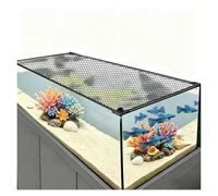 DIY Magnetic Aquarium Lid Fish Tank Hood Top Cover Anti-Jumping Net Cover Mesh to Protect Fish Jumping Out of(130x50CM/51.18x19.69in)