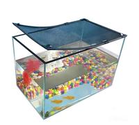 DIY Magnetic fish tank lid protective net, Keep fish from jumping out Prevent fishes reptiles turtles(45x40CM/17.72x15.75in)
