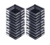 DIY Magnets For Fridge, Clear 2x2 Inch Magnetic Acrylic Square Fridge Magnets, 20 Pieces Photo Display Magnet For Home Kitchen School Classroom Dorm Room Party Cafe Locker Decoration Craft Display Ac