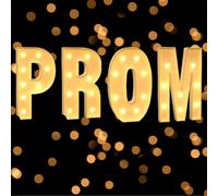 DIY Marquee Light Up Letters, Decoration Mosaic Alphabet, 2.3ft/3.3ft/4ft for Special Occasion Event Christmas Party Holiday Shows Home Decorating(Letter Prom,3.3ft)