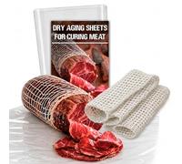 DIY Meat Curing Kit - (1 Paper + 30cm Net) 1 Microporous Paper Sheet & 30cm Elastic Netting for Cured Hams, Fresh Ham, Bondiola and Dry - Cured Meats