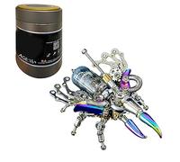 DIY Mechanical Beetle 3D Metal Puzzle for Adults, 200PCS Assembly Brain Teaser 3D Puzzle Model Kit, Collectible Steampunk Insect Decoration Ornament