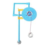DIY Mechanical Pendulum Clock Science Kits, STEM Experiments with Gears and Timer Model, Educational Engineering Project Building Set for Kids Hands-On Physics Learning and Classroom Activities