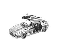 DIY Metal 3D Models Desktop Puzzles Models Decoration Sports Assembled Car Puzzle Toy (AS SHWON, One Size)