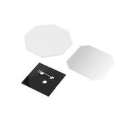 DIY Metal Badge Press Kit with Square Cutter and Accessories for Custom Buttons and Fridge Magnets