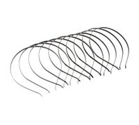 DIY Metal Headband Frame Findings Hair Hoop Craft Supplies Set of 10, Expandable & Versatile, Perfect for Women, for Making Cute Cat Ears Headbands, Alloy - as described, Black