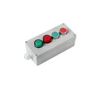 DIY Metal Push Button Control Box Explosion-proof Junction Boxed Emergency Start Reset IDGTTLDF(4P Light Reset)