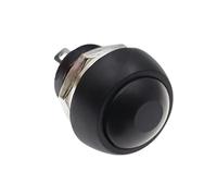 DIY Mini 12mm Momentary Push Button Switch Horn Blue White Green Red Yellow Black 1A 250V Self-reset 1Pcs(Reset Black)