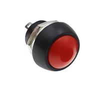 DIY Mini 12mm Momentary Push Button Switch Horn Blue White Green Red Yellow Black 1A 250V Self-reset 1Pcs(Reset Red)