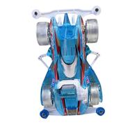 DIY Mini 4WD Racer Car Toy Crafts Handmade Classroom Teaching for Gift Teens Blue 8x15x4cm