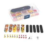 DIY Mini Finger Skateboard Fingerboard Kit with Box and Replacement Accessories for Teens Adults Fingertip Movement Novelty Toys