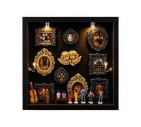 DIY Mini Frame Display Shadow Box, 8.46x8.46in, Museum Picture Silhouette Box, Creative Commemoration, Easy to Install, for Father's Day Birthday Mother Family Couples