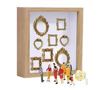 DIY Mini Museum Box, Elegant Gold Mini Frames Included, 1 Set, Museum of Us, Box Picture Frame, Perfect DIY Craft Project, Ideal for Birthday Wedding Valentines